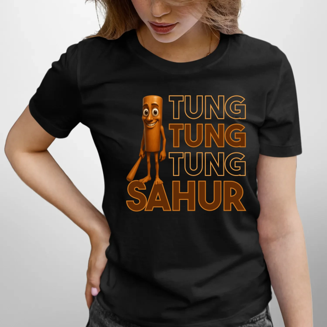 Tung tung tung sahur - Italian Brainrot - dámské tričko s potiskem