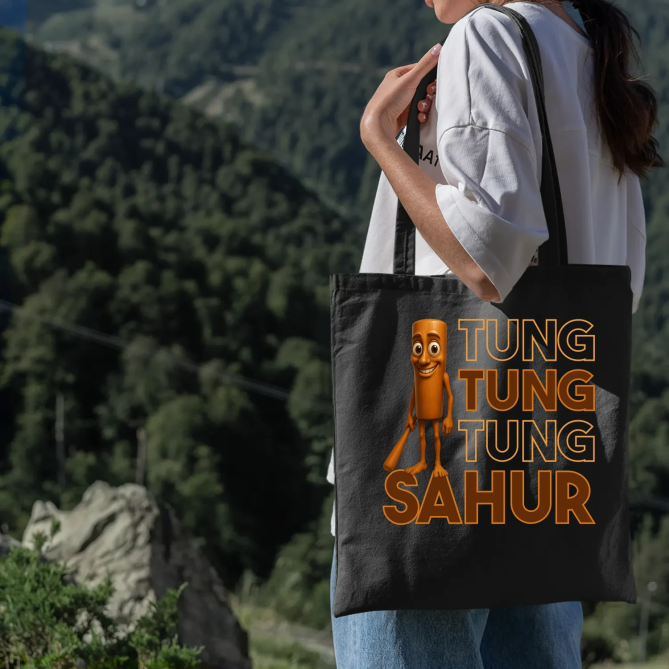 Tung tung tung sahur - Italian Brainrot - taška s potiskem
