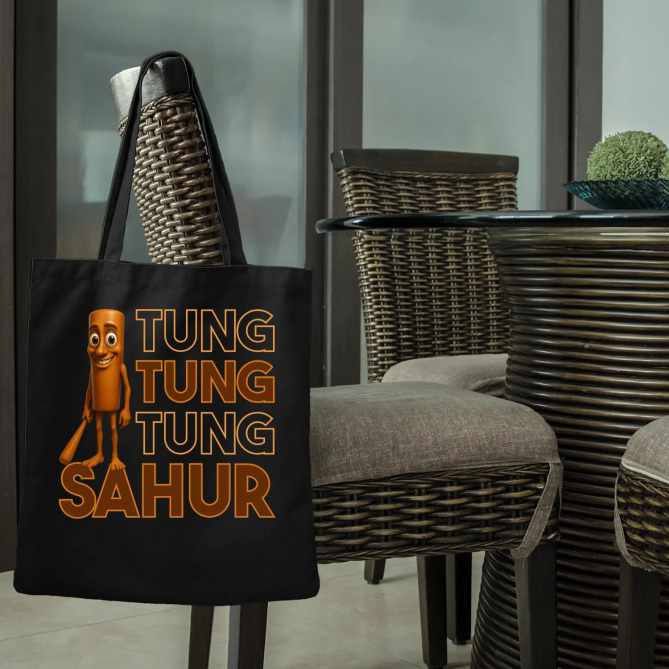 Tung tung tung sahur - Italian Brainrot - taška s potiskem
