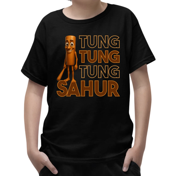 Tung tung tung sahur - Italian Brainrot - dětské tričko s potiskem