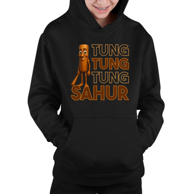 Tung tung tung sahur - Italian Brainrot - dětská mikina s kapucí